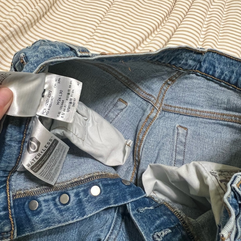 Levi 501® ORIGINAL FIT RIPPED WOMEN'S JEANS - Picture 3 of 3